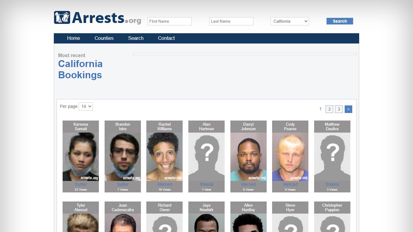 California Arrests and Inmate Search